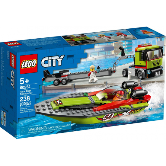 LEGO CITY Race Boat Transporter 2020